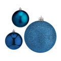 Conjunto de Bolas de Natal Azul Plástico (7 X 8 X 7 cm) (12 Unidades)