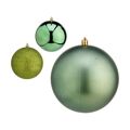 Conjunto de Bolas de Natal Verde Plástico (ø 12 cm) (6 Unidades)