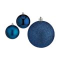 Conjunto de Bolas de Natal Azul Plástico (8 X 9 X 8 cm) (12 Unidades)