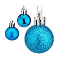 Conjunto de Bolas de Natal ø 3 cm Azul Plástico (12 Unidades)