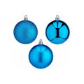 Conjunto de Bolas de Natal Azul Pvc (12 Unidades)