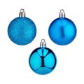 Conjunto de Bolas de Natal Azul Plástico (5 X 6 X 5 cm) (12 Unidades)