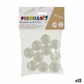 Material para Trabalhos Manuais Bolas Poliestireno ø 2,5 cm Branco (12 Unidades)