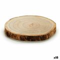 Tronco Decorativo Castanho Madeira de Paulónia 18 X 2 X 18 cm (18 Unidades)