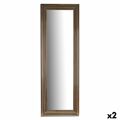 Espelho de Parede Riscas Dourado Madeira Vidro 53 X 154,3 X 3 cm (2 Unidades)