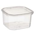 Lancheira Retangular com Tampa Transparente Polipropileno 750 Ml 12,8 X 7,5 X 13,5 cm (24 Unidades)