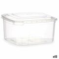 Lancheira Retangular com Tampa Transparente Polipropileno 1 L 14,1 X 8 X 15,5 cm (12 Unidades)