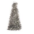 Figura Decorativa árvore de Natal Enfeite Cintilante Prateado Polipropileno Pet 27 X 45,5 X 27 cm (12 Unidades)