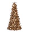 Figura Decorativa árvore de Natal Enfeite Cintilante Dourado Polipropileno Pet 27 X 45,5 X 27 cm (12 Unidades)