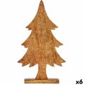 Figura Decorativa árvore de Natal Dourado Madeira 5,1 X 49,5 X 25,5 cm (6 Unidades)