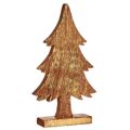 Figura Decorativa árvore de Natal Dourado Madeira 5 X 39 X 22 cm (6 Unidades)