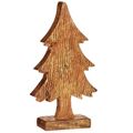Figura Decorativa árvore de Natal Dourado Madeira 5 X 31 X 15,5 cm (6 Unidades)