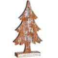 Figura Decorativa árvore de Natal Prateado Madeira 5 X 39 X 21 cm (6 Unidades)