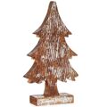 Figura Decorativa árvore de Natal Prateado Madeira 5 X 31 X 15 cm (6 Unidades)
