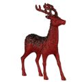 Figura Decorativa Rena de Natal Vermelho Plástico 15 X 45 X 30 cm (2 Unidades)