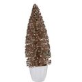 Figura Decorativa árvore de Natal Menta Champagne Plástico 10 X 33 X 10 cm (6 Unidades)