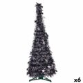 árvore de Natal Antracite Enfeite Cintilante 38 X 38 X 105 cm (6 Unidades)