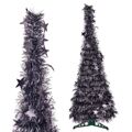 árvore de Natal Antracite Enfeite Cintilante 38 X 38 X 105 cm (6 Unidades)