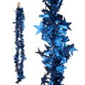 Grinalda de Natal Enfeite Cintilante Estrelas Azul 9 X 9 X 200 cm (36 Unidades)