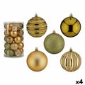 Conjunto de Bolas de Natal Verde Dourado Pvc 8 X 9 X 8 cm (4 Unidades)