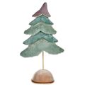 árvore de Natal Veludo Turquesa 16 X 55 X 29 cm (4 Unidades)