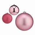 Conjunto de Bolas de Natal Cor de Rosa 15 X 16 X 15 cm (4 Unidades)