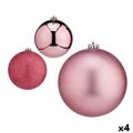 Conjunto de Bolas de Natal Cor de Rosa 15 X 16 X 15 cm (4 Unidades)