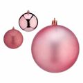 Conjunto de Bolas de Natal Cor de Rosa Plástico 12 X 13 X 12 cm (6 Unidades)