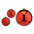 Conjunto de Bolas de Natal Vermelho Plástico 15 X 16 X 15 cm (4 Unidades)