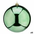 Bola de Natal Verde Plástico 20 X 20 X 20 cm (12 Unidades)