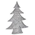 Figura Decorativa árvore de Natal Metal Prateado 12 X 59,5 X 48,5 cm (3 Unidades)