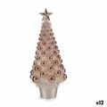 Figura Decorativa árvore de Natal Cor de Rosa Polipropileno Pet 21,5 X 51 X 21,5 cm (12 Unidades)