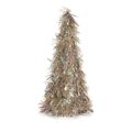 Figura Decorativa árvore de Natal Enfeite Cintilante Bronze Polipropileno Pet 24 X 46 X 24 cm (24 Unidades)