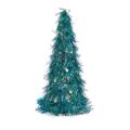 Figura Decorativa árvore de Natal Enfeite Cintilante Azul Polipropileno Pet 24 X 46 X 24 cm (24 Unidades)