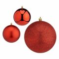 Conjunto de Bolas de Natal Vermelho Plástico ø 12 cm (6 Unidades)