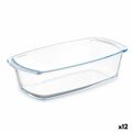 Recipiente de Cozinha com Pegas Transparente Vidro de Borosilicato 1,6 L 27 X 7,2 X 14 cm (12 Unidades)