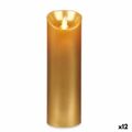 Vela LED Dourado 8 X 8 X 25 cm (12 Unidades)