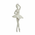 Adorno Natalício Bailarina Branco Plástico Purpurina 6,7 X 16 X 6,7 cm (24 Unidades)