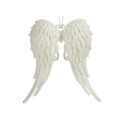 Adorno Natalício Asas de Anjo Branco Plástico Purpurina 13 X 14,5 X 2,5 cm (24 Unidades)