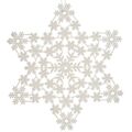 Adorno Natalício Estrela Branco 31,5 X 32 X 0,1 cm (24 Unidades)