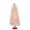 árvore de Natal Cor de Rosa Madeira Plástico 9 X 34 X 9 cm (6 Unidades)
