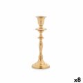 Candelabro Dourado Alumínio 4,5 X 20 X 7,5 cm (8 Unidades)