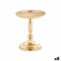 Candelabro Dourado Alumínio 10 X 12 X 10 cm (8 Unidades)