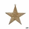 Adorno Natalício Estrela Dourado Metal 30 X 32 X 0,5 cm (24 Unidades)