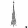 árvore de Natal Estrela Torre Prateado Metal Plástico 42 X 218 X 42 cm (3 Unidades)