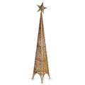 árvore de Natal Torre Estrela Dourado Metal Plástico 28 X 127 X 28 cm (6 Unidades)