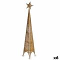 árvore de Natal Torre Estrela Dourado Metal Plástico 28 X 127 X 28 cm (6 Unidades)