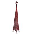 árvore de Natal Torre Estrela Vermelho Metal Plástico 34 X 154 X 34 cm (6 Unidades)