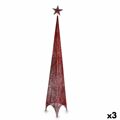 árvore de Natal Torre Vermelho Metal Plástico 42 X 218 X 42 cm (3 Unidades)