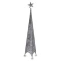 árvore de Natal Torre Estrela Prateado Metal Plástico 34 X 154 X 34 cm (6 Unidades)